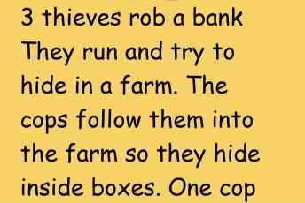 3 Thieves Rob A Bank