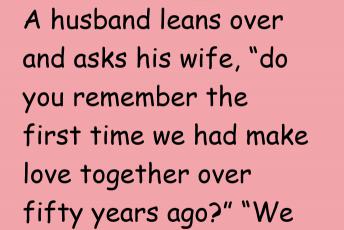 A Husband Leans Over And Asks His Wife