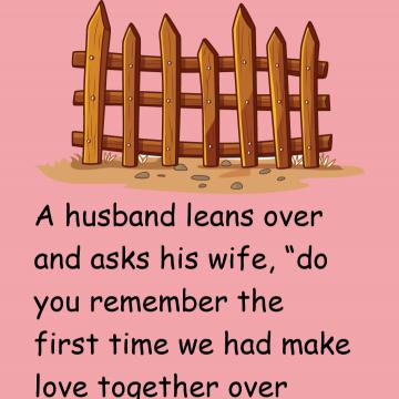 A Husband Leans Over And Asks His Wife