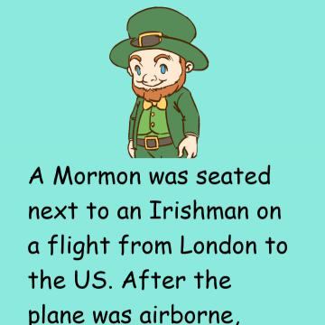 A Mormon And An Irishman Were On A Plane