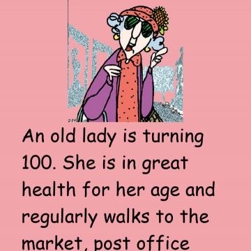 A Old Lady Is Turning 100