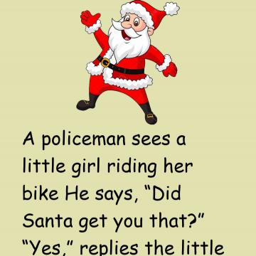 A Policeman Sees A Little Girl Riding