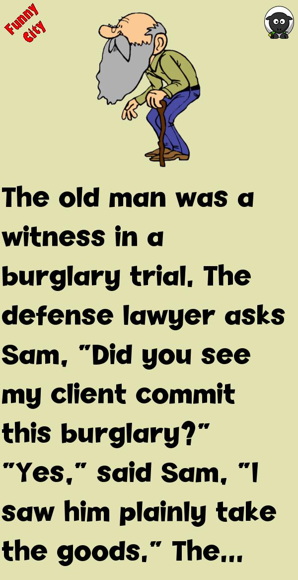 A WITNESS IN A BURGLARY TRIAL Funnycity