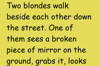 Two Blondes Walk Beside Each Other